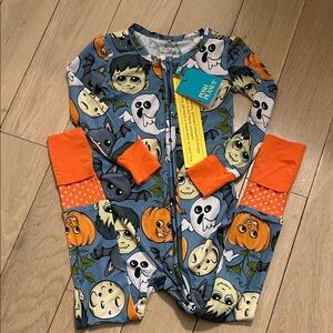 NWT Posh Peanut‎ Halloween one piece pjs